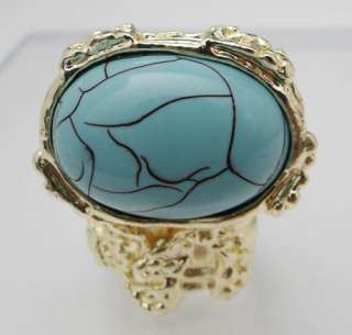 Classical Retro Style Turquoise Finger Ring XMAS GIFT JR120 On Sale 