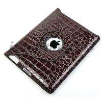 Color iPad 2 360° Rotating Magnetic Leather Case Smart Cover W 