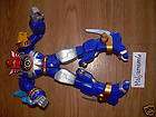 Mighty Morphin Power Rangers Blue Zord 11 Inches Bandai 2002 Lights 