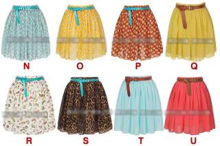   high waist pleated double layer chiffon skirt Pompon skirts Iso  
