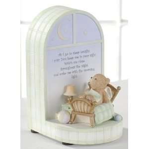   Verse Baby Angel Bear in Bed Night Lights 5.25 Home Improvement