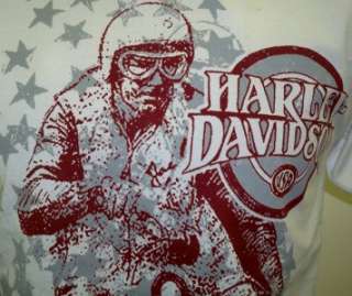 Harley Davidson Las Vegas Dealer Tee Shirt WHITE MEDIUM #BRAVA1  