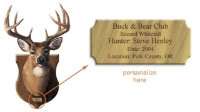 Buck~Deer Head Mount Peel & Stick Mural~Personalize It  