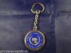 VINTAGE 1980s STERLING CADILLAC CREST KEY RING CHAIN HUNTSVILLE 