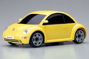 Volkswagen New Beetle Yellow   Kyosho Mini Z MZX14Y BODY  