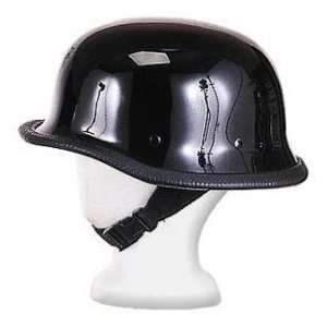    Black German Style Novelty Motorcycle Helmet in Size M Automotive