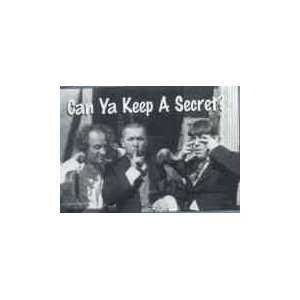   Three Stooges Can you Keep A Secret Puzzle Postcard 