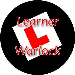  Learner Warlock 2.25 inch Large Badge Style Round Keyring 