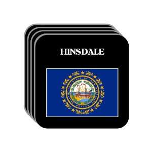  US State Flag   HINSDALE, New Hampshire (NH) Set of 4 Mini 