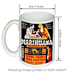 Marihuana Weed With Roots in Hell Vintage Movie COFFEE MUG  