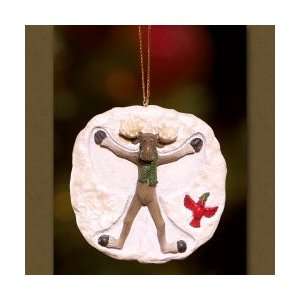  Mountain Mooses Snow Angels Christmas Ornament: Home 