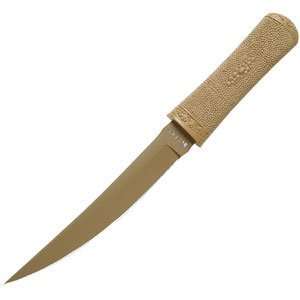 Columbia River Knife & Tool   Hissatsu, Tan Ti Nitride Blade, Combo 