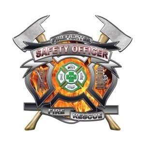  Safety Officer Firefighter Fire Rescue Decal   16 h 