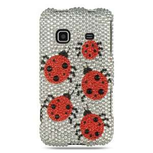  Hard Snap on case With SILVER LADYBUG Bling Bling Full 