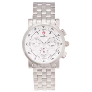 NEW* Michele Womens Sport Sail Stainless Steel Chronograph Watch 