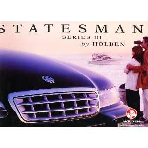 1998 1999 Holden Statesman Sales Brochure Book Everything 