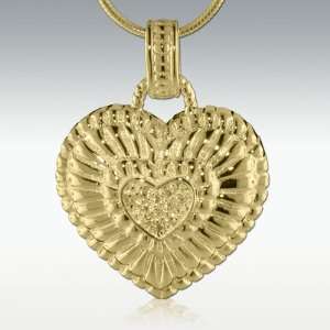   of My Heart 14k Gold Vermeil Cremation Jewelry