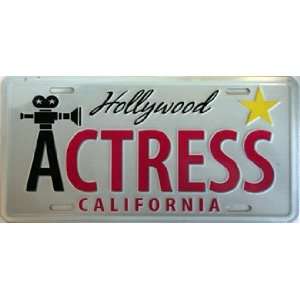  Actress License plate