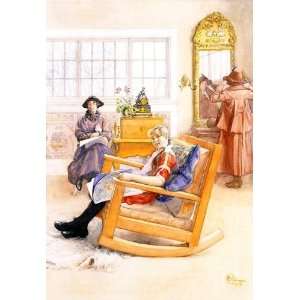  Hand Made Oil Reproduction   Carl Larsson   32 x 46 inches 