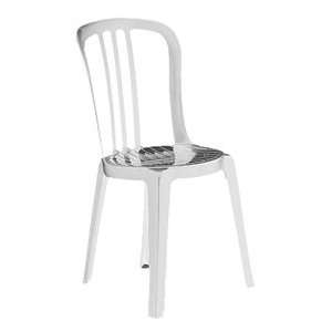  Miami Bistro Stacking Chairs   White   Must be Purchased 