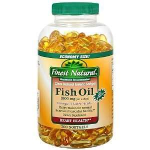  Finest Natural Fish Oil 1000mg Softgels, 300 ea Health 