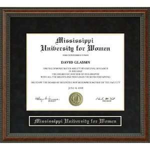  Mississippi University for Women (MUW) Diploma Frame 