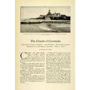  1912 Article Hotel Del Coronado Architecture Beach 