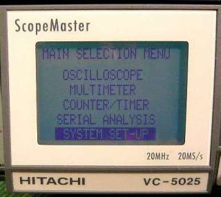 Hitachi VC 5025 Scopemaster Oscilloscope 2 Channel 20Mh  