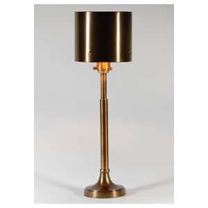   Home Contemporary Minimalist Aged Brass Console Table Lamp: Home