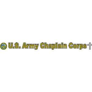  United States Army Chaplain Corps Window Strip Decal 