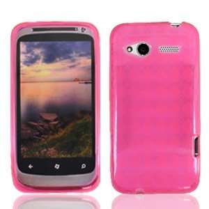  For T Mobil HTC Radar 4G Accessory   Pink Crystal Gel Case 