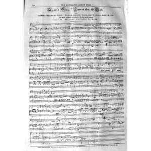 1845 SHEET MUSIC MIGNONS SONG WILHELM MEISTER NEUKOMM  