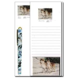  Siberian Husky Pen and Stationery Gift Pack Office 