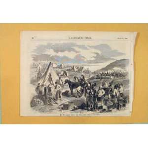  Hussars Camp Crimea Portch Sketch War Crimean 1856
