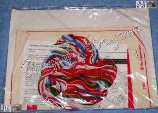 Creative Circle SANTA’S JOY Crewel Embroidery Christmas Picture Kit 