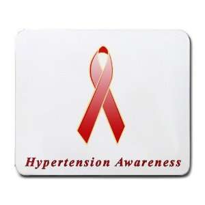  Hypertension Awareness Ribbon Mouse Pad: Office Products