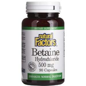   Factors Betaine HCL 500 mg w/ Fenugreek Caps