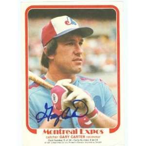 Gary Carter Autographed/Hand Signed 1981 O Pee Chee mini poster #8 