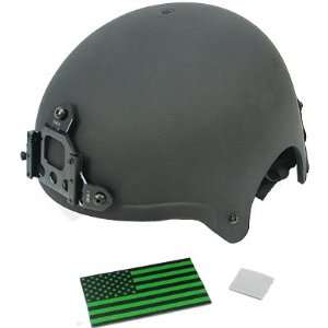 King Arms IBH Helmet w/ NVG Mount, Plastic, Black: Sports 