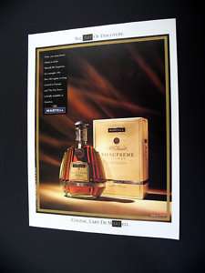Martell XO Supreme Cognac 1991 print Ad  