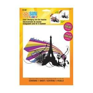    Sun Changers Iron On Transfer Eiffel Tower: Arts, Crafts & Sewing