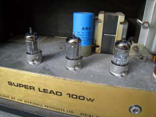 1972 MARSHALL SUPER LEAD JMP 100 WATT HEAD VINTAGE TUBE AMP INCREDIBLE 