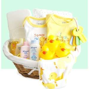  Lucky Ducky Neutral Baby Basket Baby