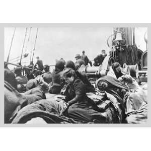  Immigrant Women Sitting on Steerage Deck 20x30 Poster 