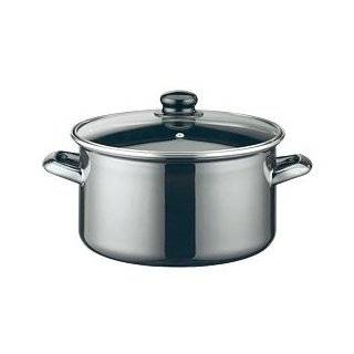   Line Enamel 2 Quart Stock Pot with Glass Lid, Induction Ready: Kitchen