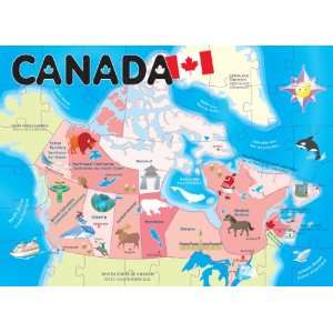  Ingenio Canada Map Floor Puzzle: Toys & Games