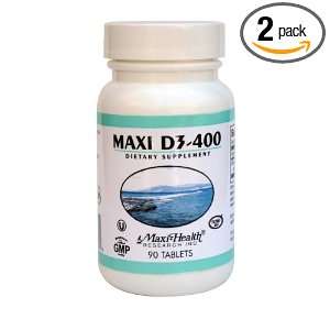 Maxi Vitamin D3 400 IU enzymaxed for easy digestion 90 tablets, 1oz 