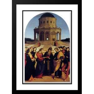 Raphael 28x38 Framed and Double Matted Marriage Of The Virgin  
