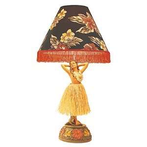  VINTAGE MOTION HULA LAMP 37   HAND PAINTED   TROPICAL 