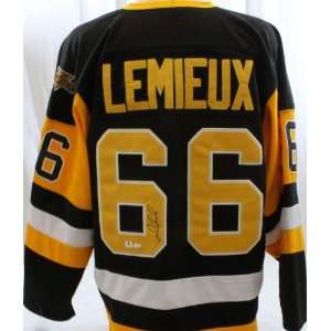 Mario Lemieux Signed Stanley Cup Jersey GAI   Autographed NHL Jerseys 